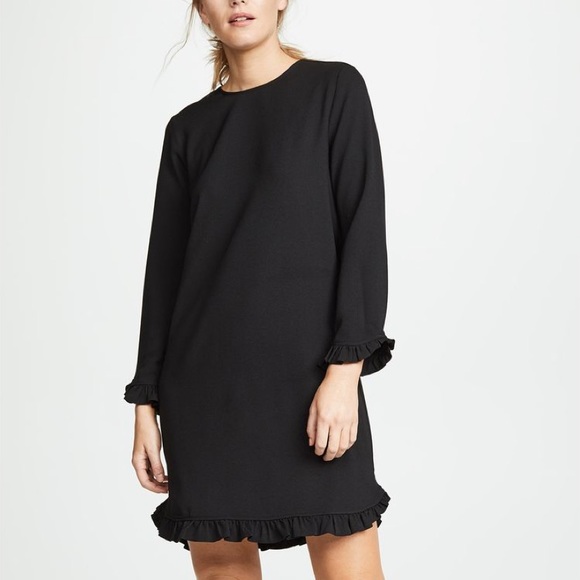 ganni heavy crepe dress